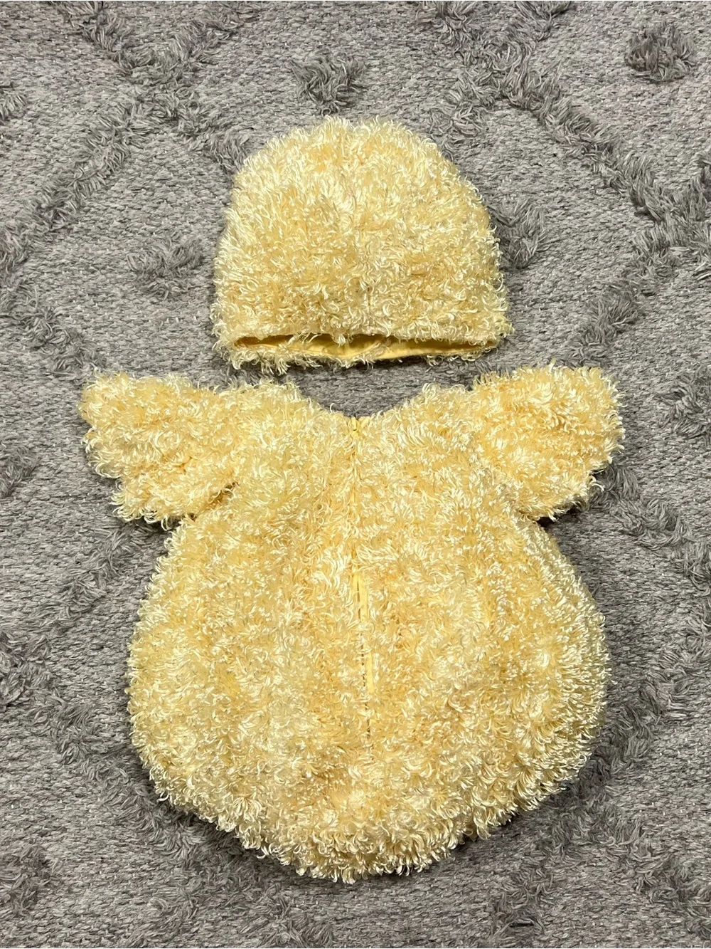 The Children’s Place Duck Chick Costume 12-18M Yellow Plush Halloween Baby